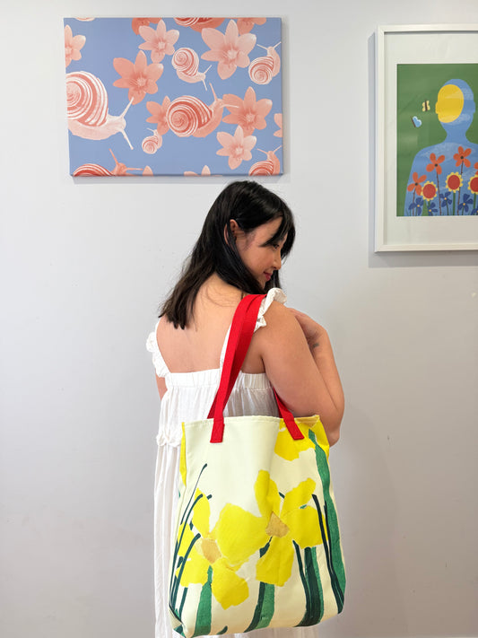 Paper Daffodils Tote Bag