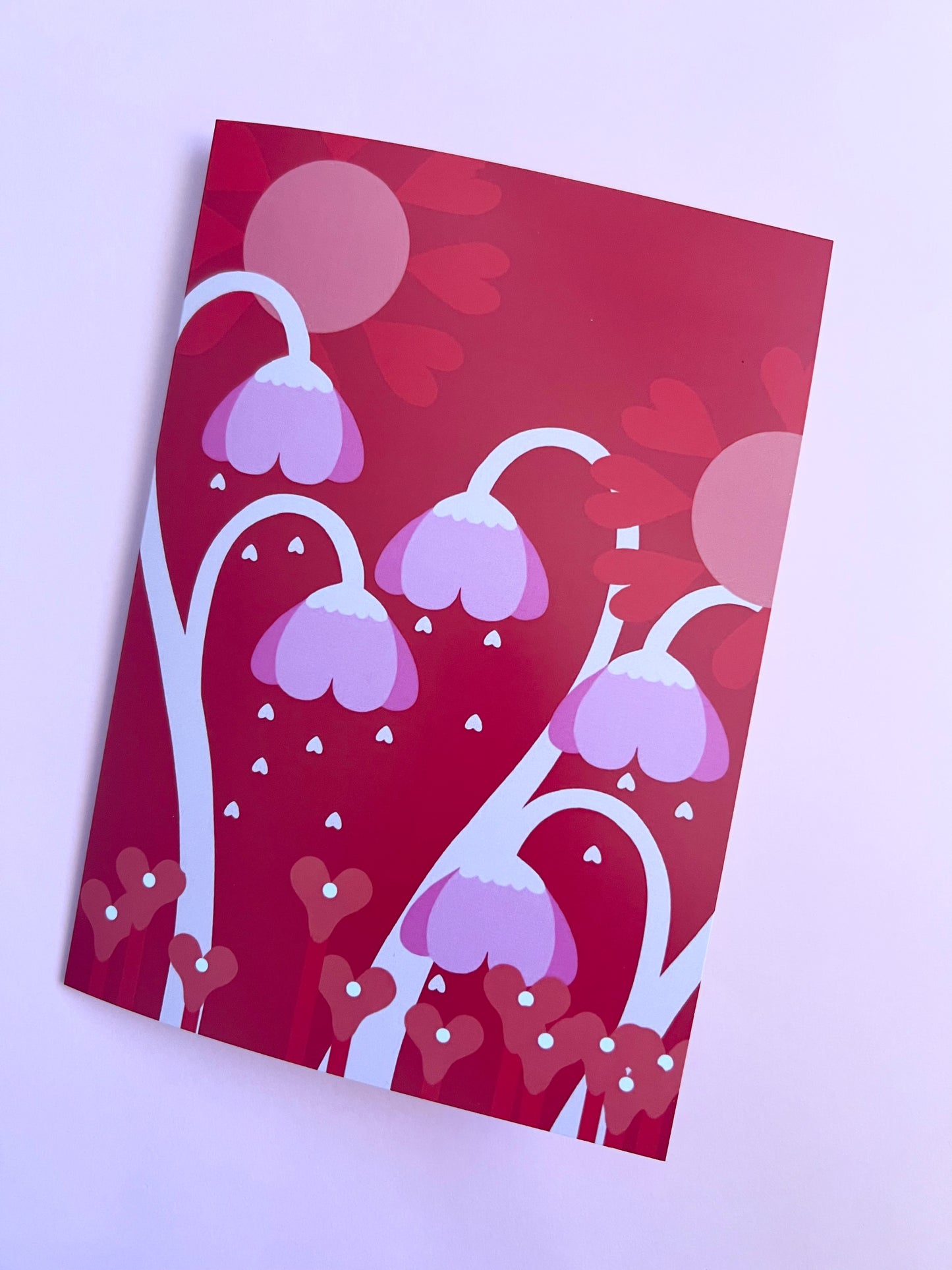 A5 Size Greeting Card Love Garden (Valentine's Day)