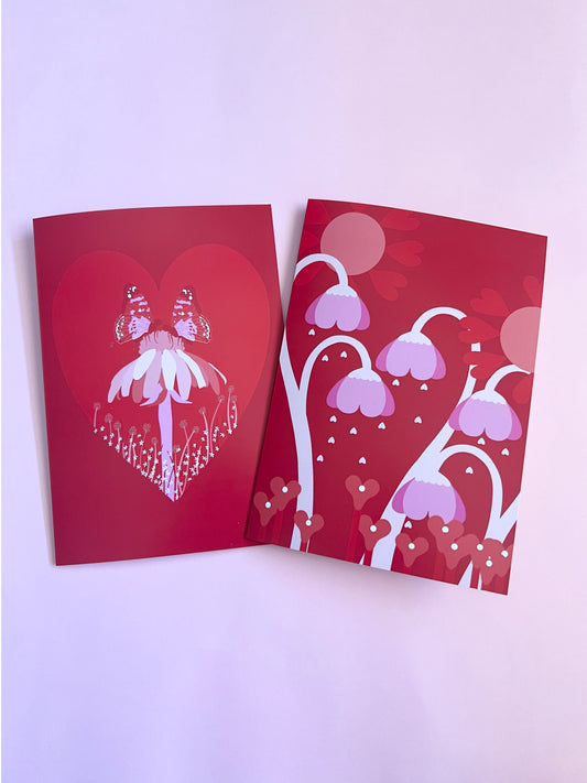 A5 Size Greeting Cards Valentine's Day Set