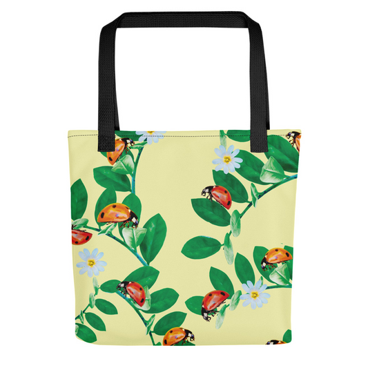 Ladybugs & Leaves Tote Bag